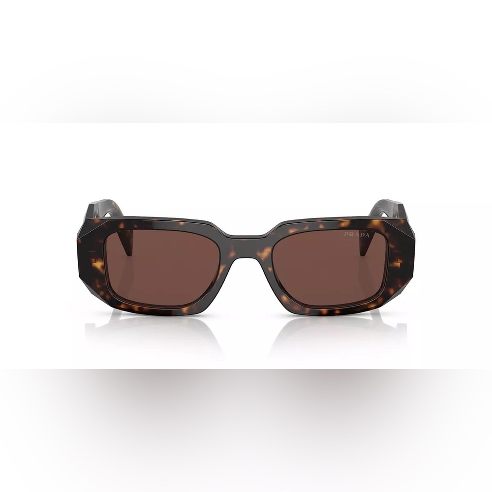 Prada Sunglasses PR17WS 2AU03U 49mm Tortoise / Brown Mirror Silver Violet Lens